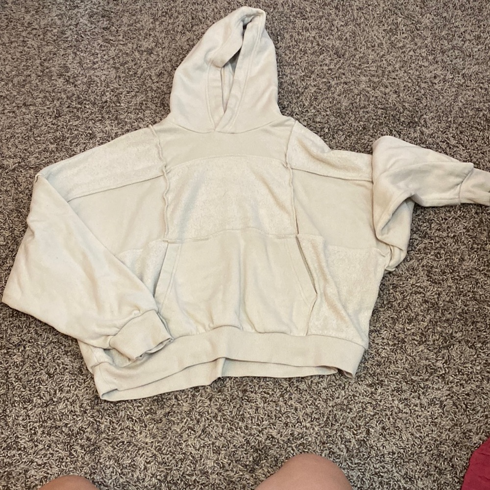 aerie patchwork hoodie